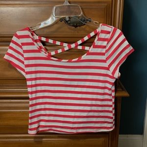 delia’s cropped shirt